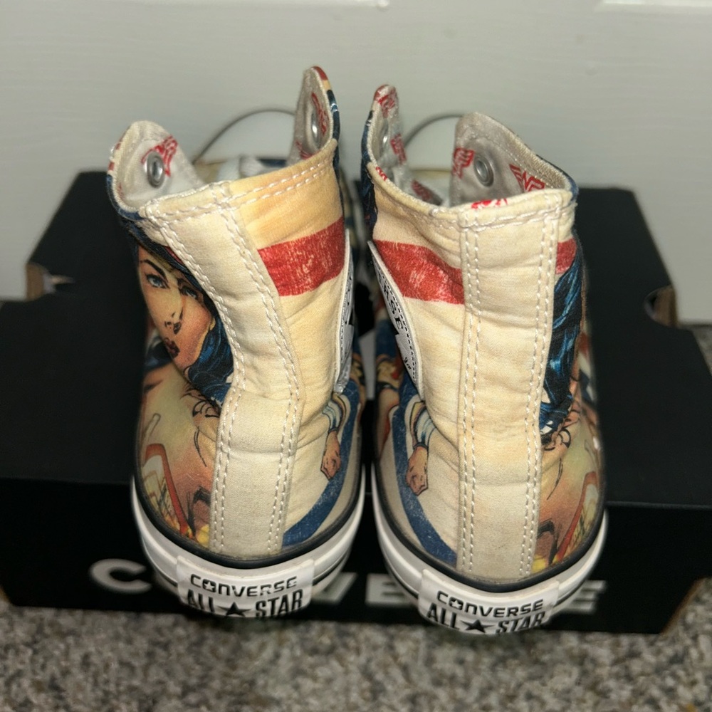 Converse Women's High-Top Sneakers - Multicolor Wonder Design - Picture 6 of 8